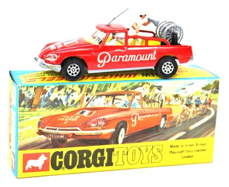 Corgi: A Corgi Whizzwheels No.510, "Citroen DS (Conversion) Tour de France Team Manager's Car", red body, "Paramount" to side