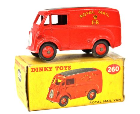 Dinky: A Dinky Toys No.260 "Royal Mail Van", red body, black roof, all contained within original box (box worn).