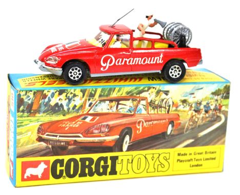 Corgi: A Corgi Whizzwheels No.510, "Citroen DS (Conversion) Tour de France Team Manager's Car", red body, "Paramount" to side