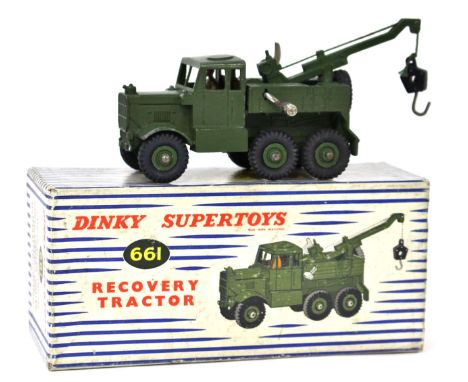 Dinky: A Dinky Super Toys No.661 "Recovery Tractor", with driver, within original box