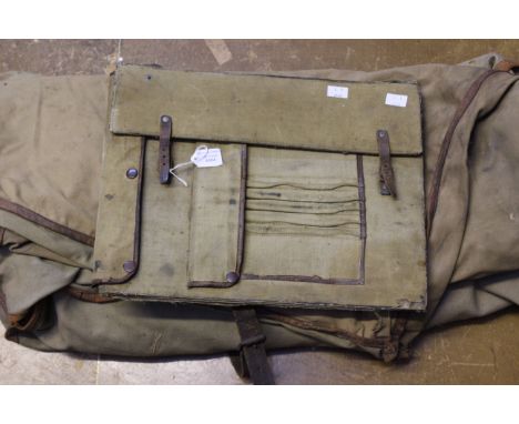 WW2 British Army large size fold out map case. Used by a member of the Royal Signals during service in North Africa, Sicily a