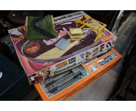 Matchbox PT400 Lemans scale electric boxed in good condition, together with a Lima boxed train set with additional trains, go