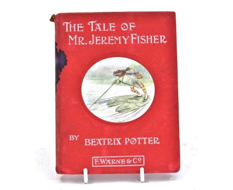 Potter (Beatrix): "The Tale of Mr. Jeremy Fisher",first edition, Frederick Warne & Co, 1906, circular pictorial panel front, 