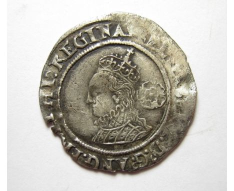 Elizabeth I Sixpence, 1567 mintmark Lion, Intermediate Bust 4B, Good Portrait, legends partially weak, 26mm/2.73g, S.2562