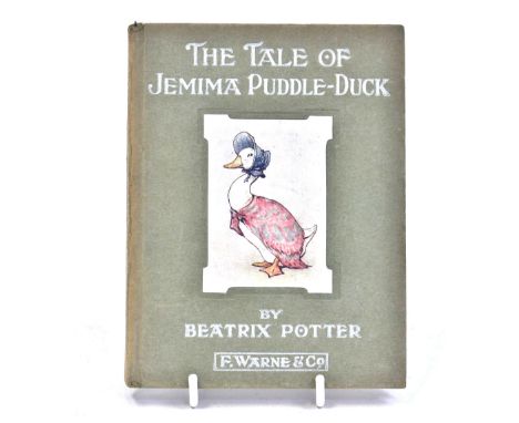 Potter (Beatrix):" The Tale of Jemima Puddle-Duck", first edition, Frederick Warne, 1908, half-title, colour illustrations, o