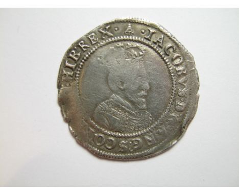 James I Irish Shilling, 1604-1604First Coinage, first bust with short square-cut beard.Some weak areas, otherwise fine28mm/4.