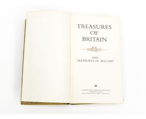 A 1968 first edition book 'Treasures of Britain' published by Drive Publications Ltd for the Automotive Association, the firs