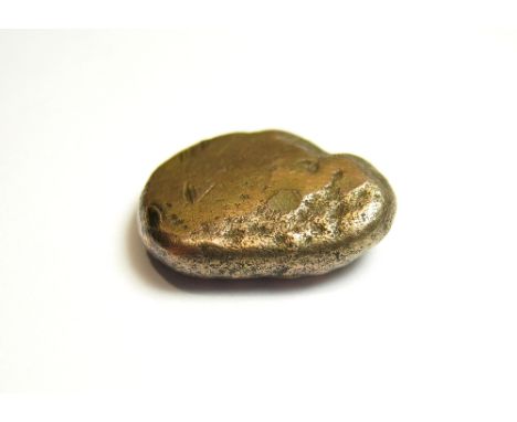 Corieltavi Gold Stater Blank A pre-struck Celtic coin blank flan, filed and polished, prior to striking into a Corieltavi Sou