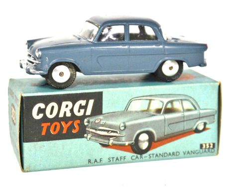 Corgi: A Corgi Toys No.352, "R.A.F Staff Car-Standard Vanguard", with silver detailed grille, R.A.F roundel to bonnet, smooth