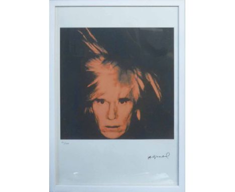 ANDY WARHOL 'Self Portrait', lithograph, from Leo Castelli gallery, stamped on reverse, edited by G. Israeli on Arches paper,