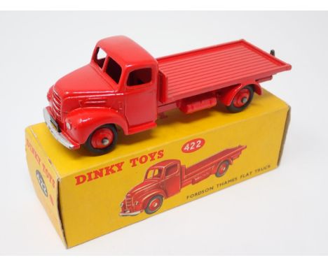 A boxed Dinky Toys No.422 red Fordson Thames Flat Truck 