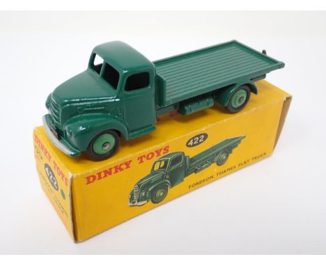 A boxed Dinky Toys No.422 green Fordson Thames Flat Truck 