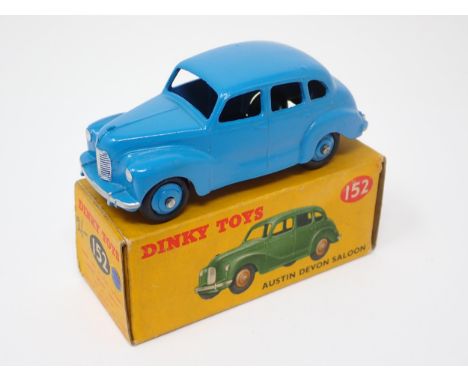 A very rare boxed Dinky Toys No.152 light blue Austin Devon 