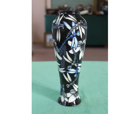 A Moorcroft 'Clara' pattern vase, 2008 by K Goodwin, 11/100 edition, 10" high