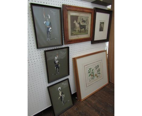 A set of three early 20th century gouache studies of soldiers from the 17th and 21st Lancers Regiment, dated 1879 - India, 19