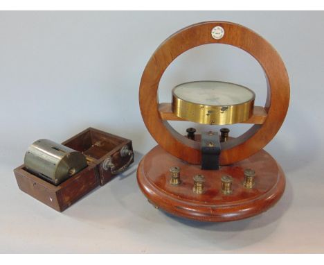 A H Baird of Edinburgh Tangent Galvanometer with further cased instrument (2) 