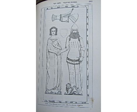 Rev Herbert Haines - A Manual of Monumental Brasses, illustrated, two volumes, 1861