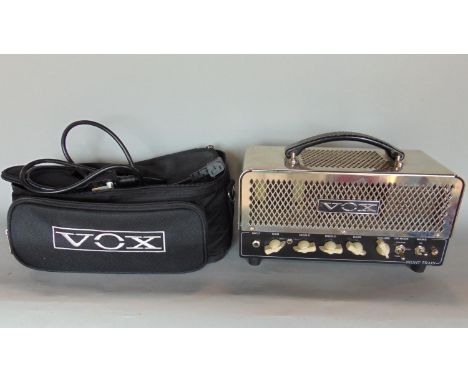Good Vox night train valve guitar, amplifier / speaker, with chrome finish, 30 cm long&nbsp;together with Rokk speaker and a 