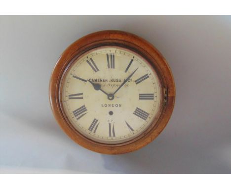 Antique style quartz driven wall clock, the dial signed Camerer. Kuss &amp; Co, New Oxford Street, London, 33cm diameter 