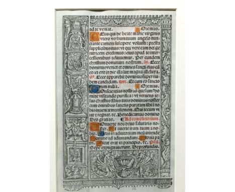 Philippe Pigouchet and Nicolas Higman, Europe, France, Renaissance, ca. 1512 CE. A rare and breathtaking, two-sided Renaissan