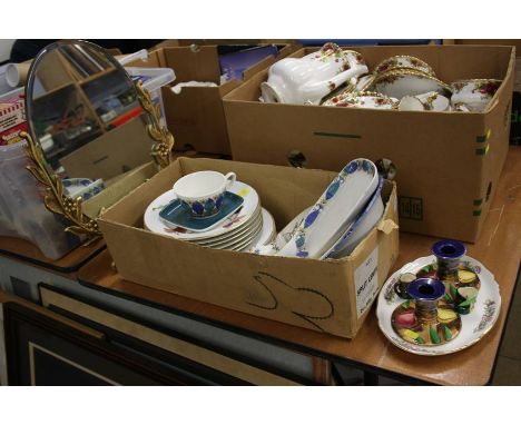 Assorted china plates, Royal Worcester etc.