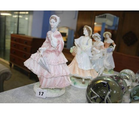 Four Royal Worcester figures