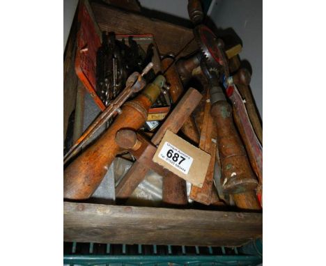A quantity of wood working tools etc., COLLECT ONLY.