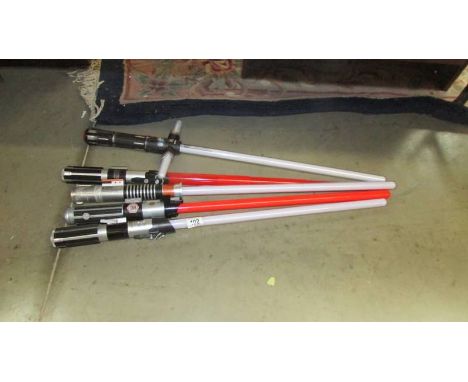 A quantity of light sabers.