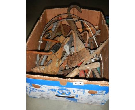 A box of old heavy tools, COLLECT ONLY.