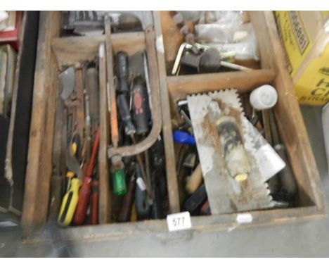 Two trays of assorted tools, COLLECT ONLY.
