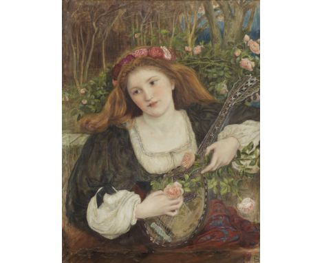 Marie Spartali Stillman (British, 1844-1927)The last sight of Fiammetta 'Above her garland and her golden hair I saw a flame 