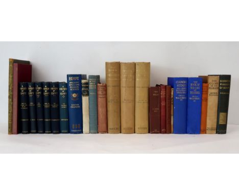 EGYPTOLOGY A collection of volumes, comprising Flinders Petrie, W. M.&nbsp;The Religion of Ancient Egypt. London. Archibald C