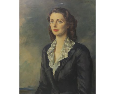 SIR OSWALD HORNBY JOSEPH BIRLEY MC RA ROI (1880-1952)PORTRAIT OF RUTH PALLANT (b.IRELAND 1902-1972)Oil on canvas, signed uppe