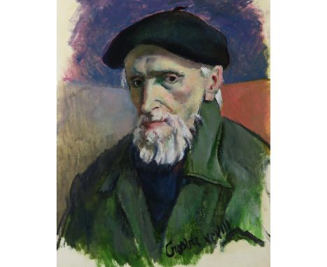 WILLIAM CROSBIE RSA RGI (1915-1999) SELF PORTRAIT&nbsp; Oil on board, signed lower right, 44 x 36cm (17.25 x 14") Title inscr