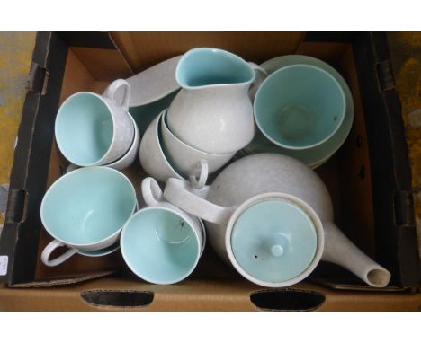 A Poole Pottery eight setting teaset.