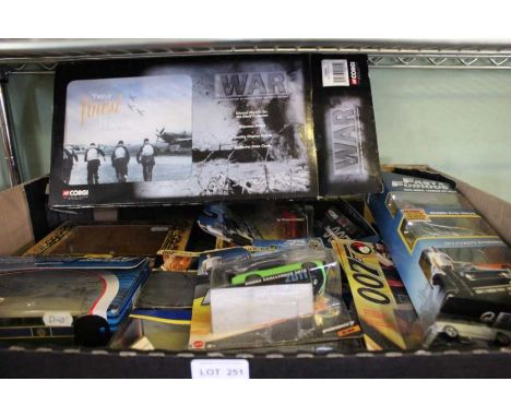 Box of model vehicles