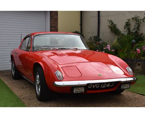 A 1969 Lotus Elan Plus 2, registration number OVG 124J, carnival red. Introducted by Lotus in 1967 the Plus 2 was a move by C