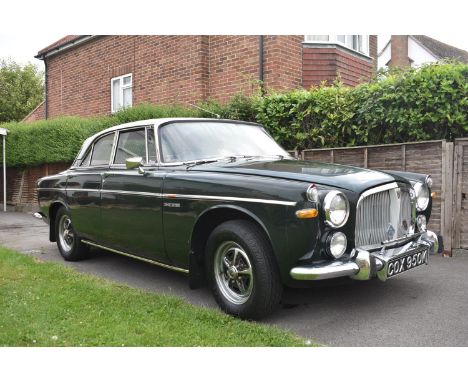 A 1972 Rover P5B Coupé, registration number COX 950K, chassis number 845068860, engine number 84017664, silver birch over Ard