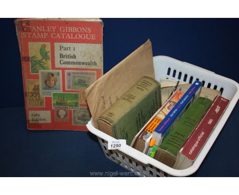 Miscellaneous old stamp catalogues 1952,1955, a Stanley Gibbons part one British Commonwealth stamp catalogue etc.