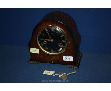 A Smiths mantle Clock with two train movement