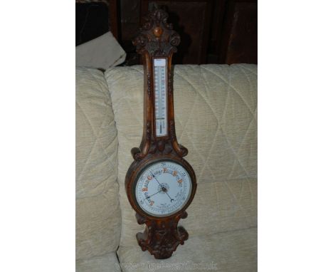 Oak Barometer.
