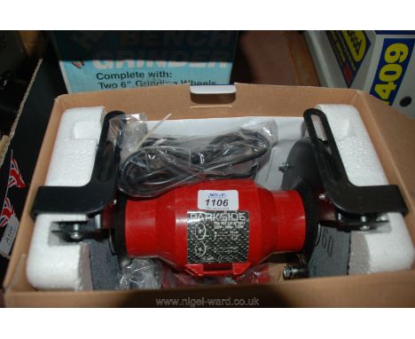 A Parkside bench grinder, as new.
