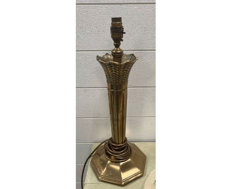 A brass Christopher Wray table lamp