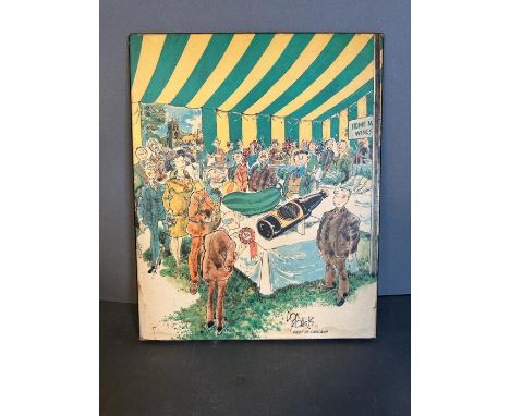 A vintage Guinness advertising sign on board by Dan Roberts 38cm x 31cm 