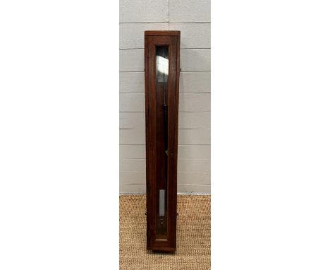 A mahogany cased stick barometer 