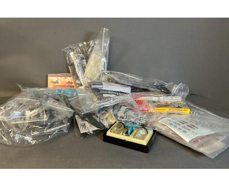 A model aeroplane kit "Scrapyard" to include complete and uncomplete kits and a quantity of decals 