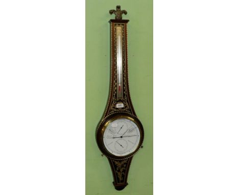 A reproduction limited edition aneroid barometer, J Russell, Falkirk, Comitti of London, Prince of Wales barometer, made in E