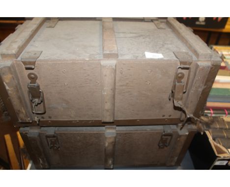 TWO AMMUNITION BOXES