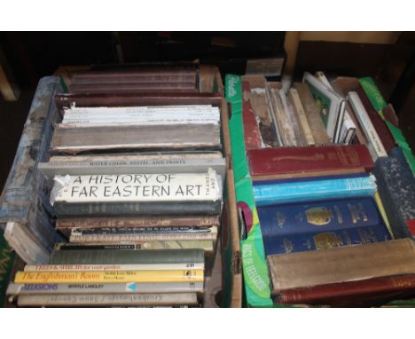 TWO BOXES OF MAINLY ART REFERENCE BOOKS