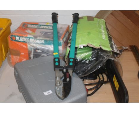 A QUANTITY OF ELECTRIC POWER TOOLS, ETC